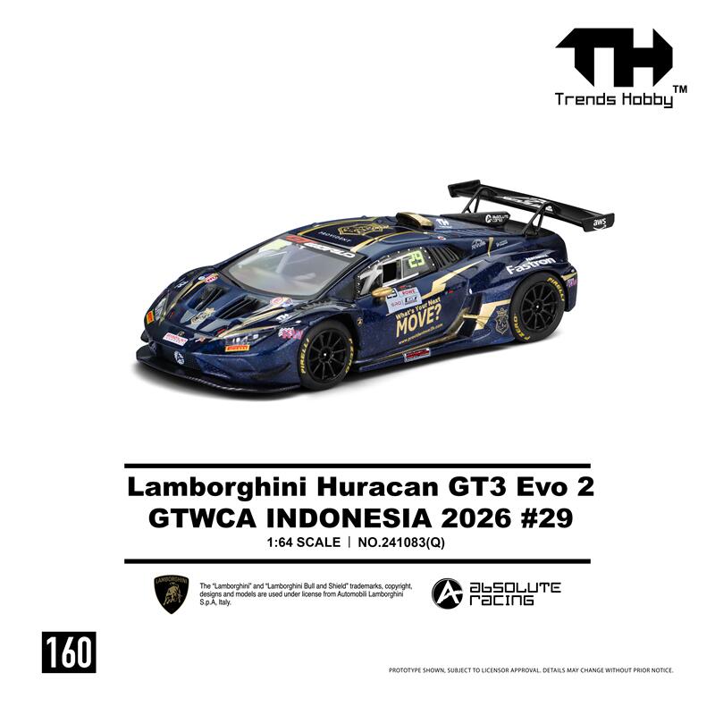 Lamborghini Huracan GT3 Evo 2 GTWCA INDONESIA 2026 #29