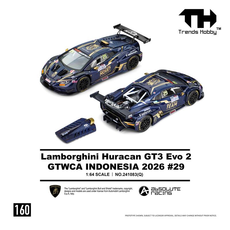 Lamborghini Huracan GT3 Evo 2 GTWCA INDONESIA 2026 #29